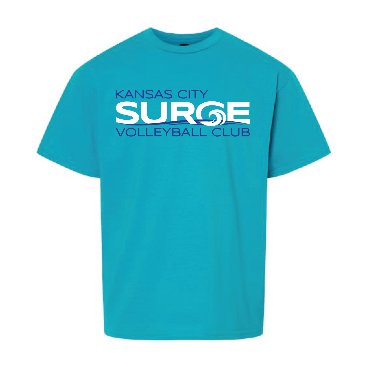 Surge Volleyball Gildan Soft Style T-Shirt - Light Blue