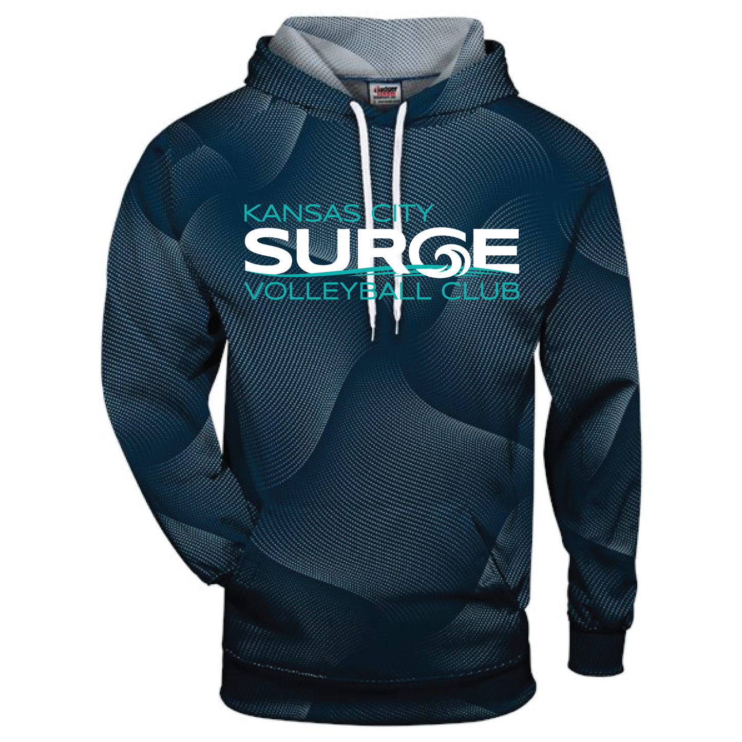 Surge Volleyball Badger Warp Hoodie - Columbia Blue