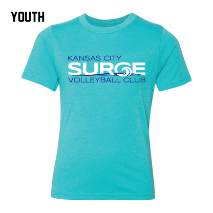 Surge Volleyball Youth Next Level T-Shirt - Heather Grey