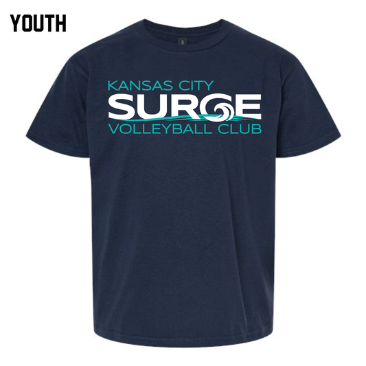 Surge Volleyball YOUTH Gildan Soft Style T-Shirt - Light Blue