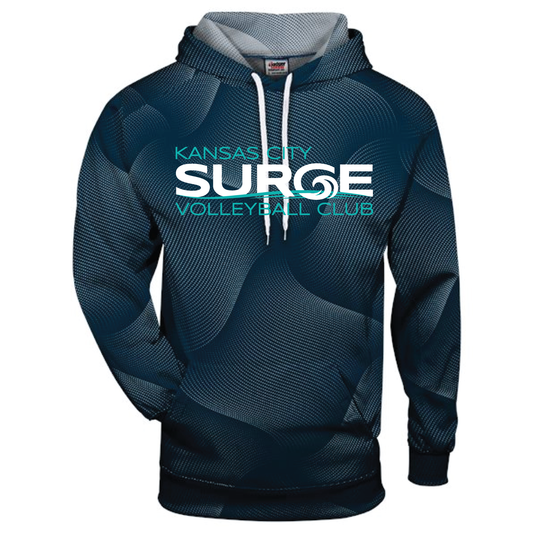 Surge Volleyball Badger Warp Hoodie - Navy