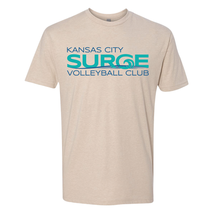 Surge Volleyball Next Level T-Shirt - Heather Midnight