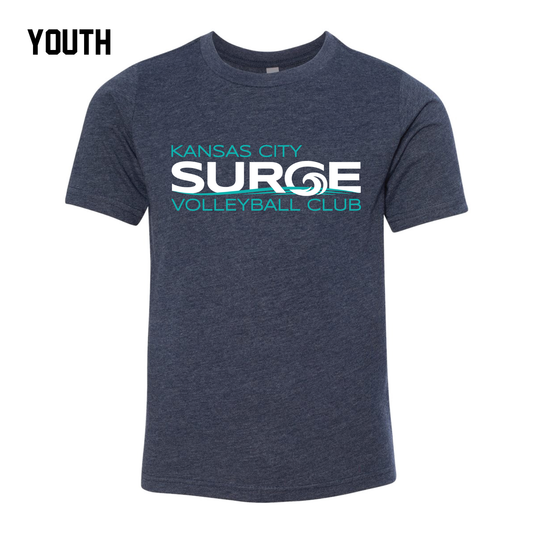 Surge Volleyball Youth Next Level T-Shirt - Midnight Navy
