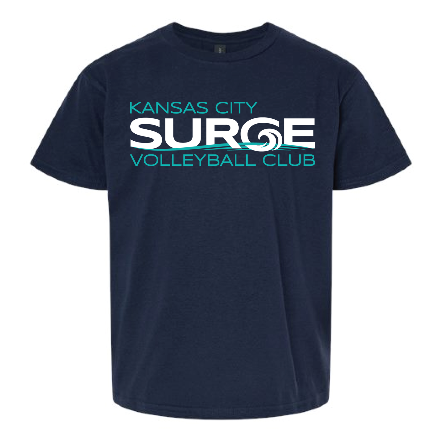 Surge Volleyball Gildan Soft Style T-Shirt - tropical blue