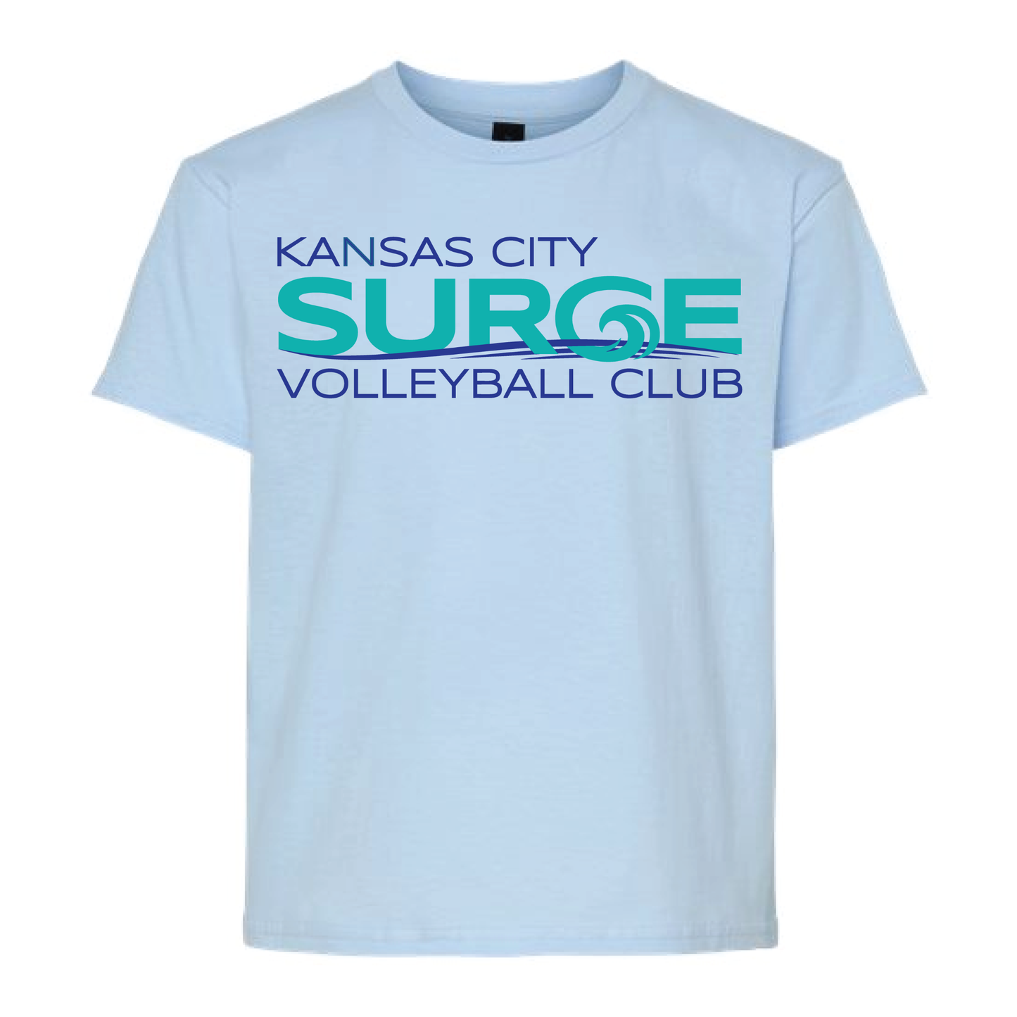 Surge Volleyball Gildan Soft Style T-Shirt - tropical blue