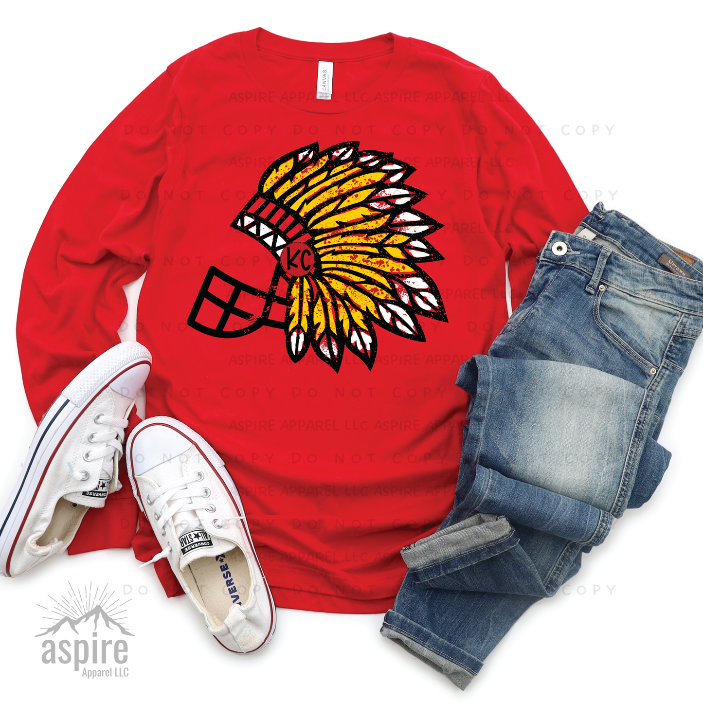 KC Headdress Long Sleeve T-Shirt