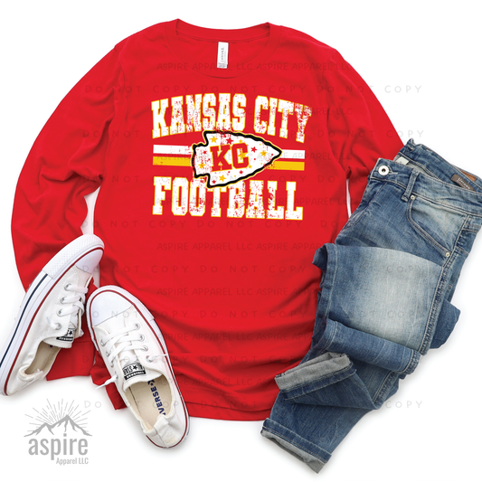 Kansas City Football Long Sleeve T-Shirt