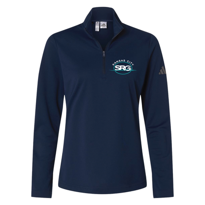 Surge Volleyball Adidas® Women's Embroidered 1/4 Zip - Black Heather