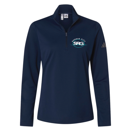 Surge Volleyball Adidas® Women's Embroidered 1/4 Zip - Navy