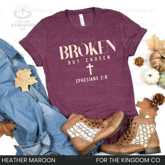 Broken But Chosen Christian Tee