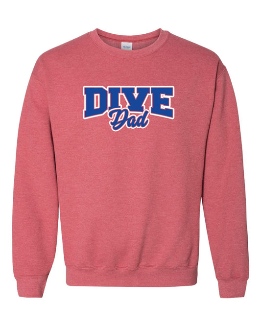 Red Dive Dad Crew Sweatshirt