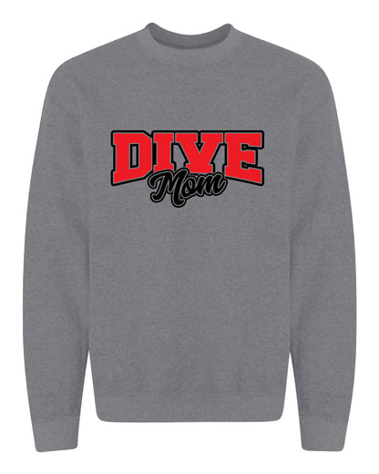 Grey Dive Mom Crew Sweatshirt