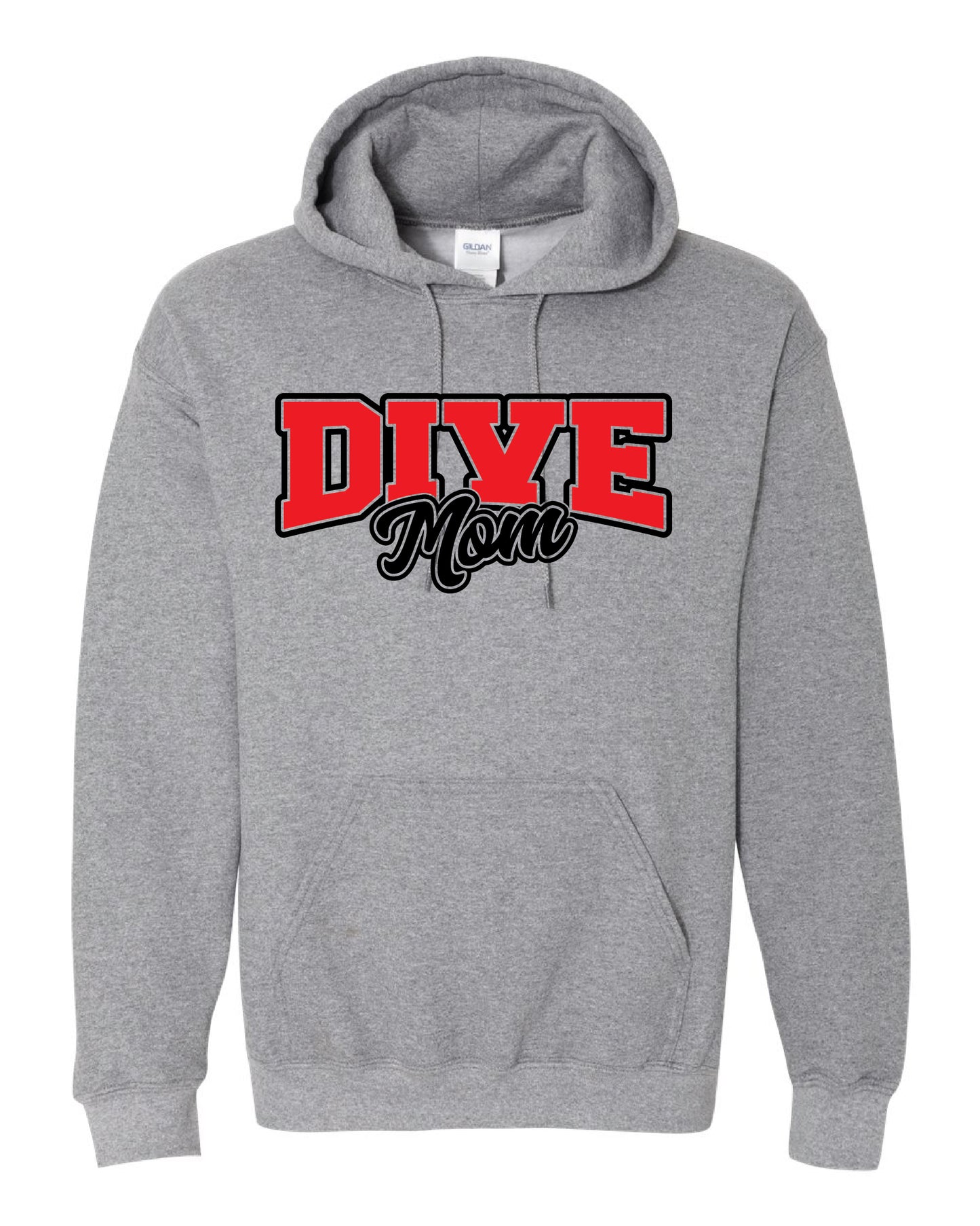 Grey Dive Mom Hoodie
