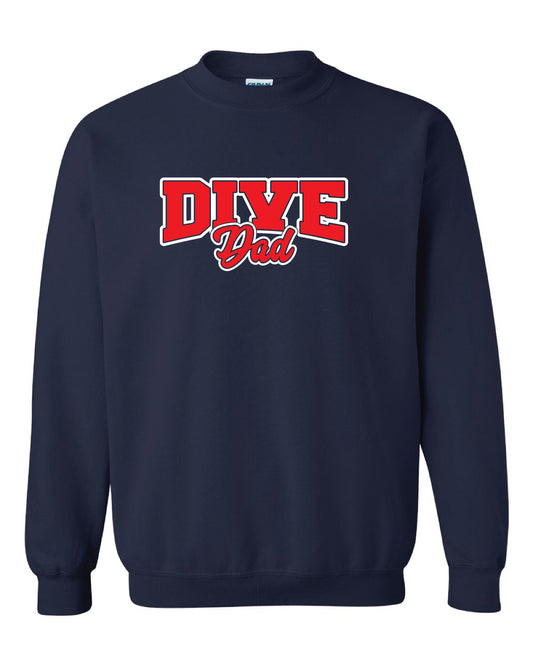 Navy Dive Dad Crew Sweatshirt