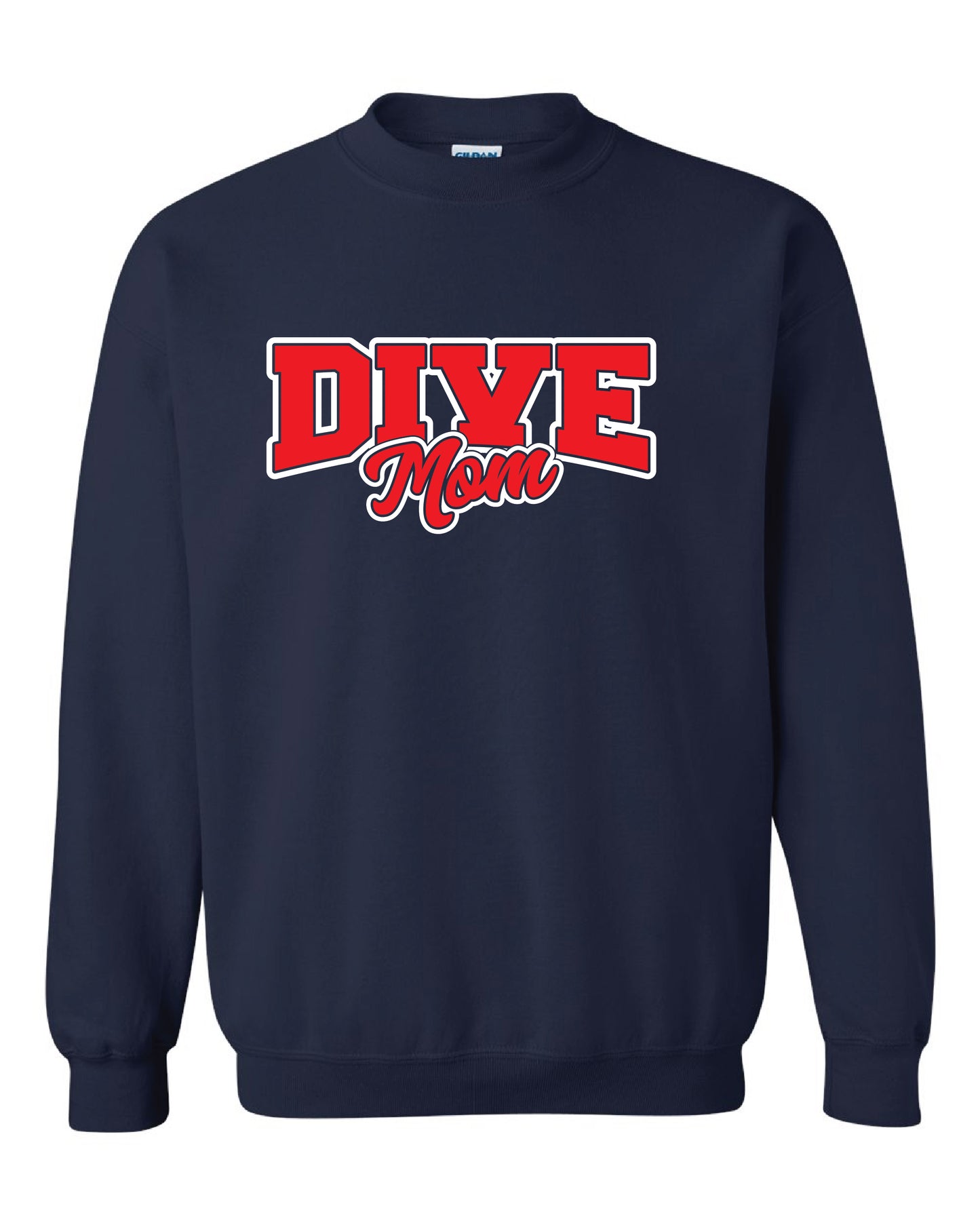 Navy Dive Mom Crew Sweatshirt