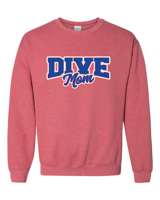Red Dive Mom Crew Sweatshirt