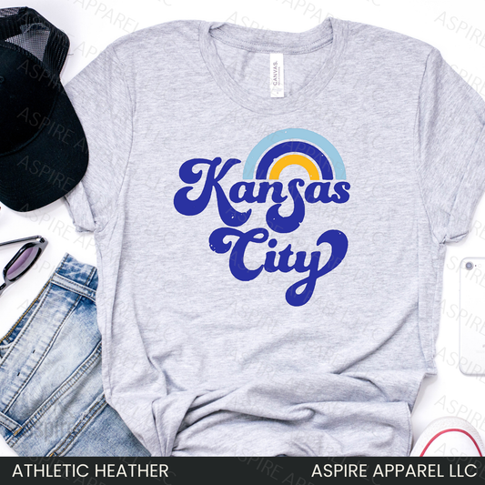 Retro Kansas City Rainbow - KC Baseball