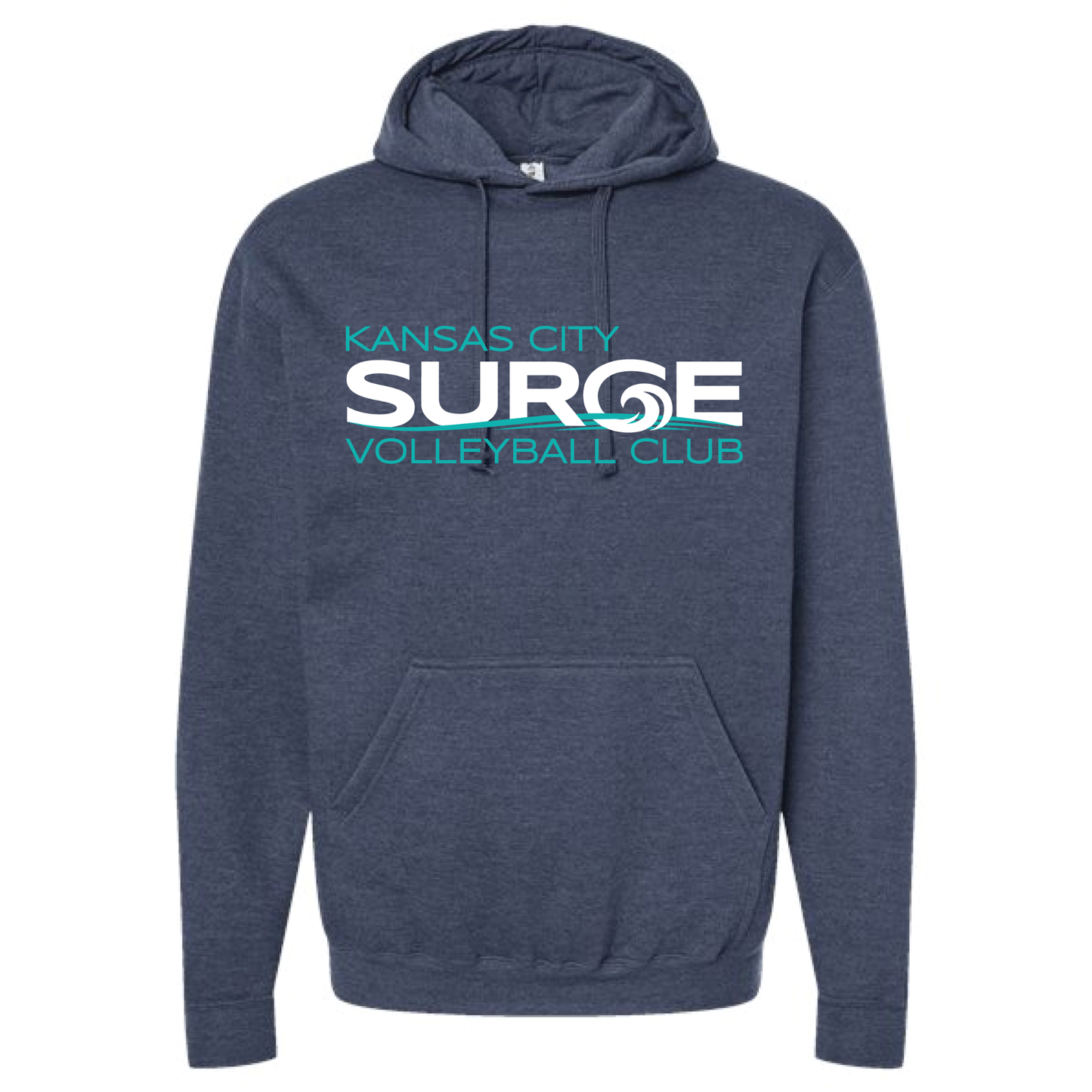Surge Volleyball Adult Hoodie - Heather Denim