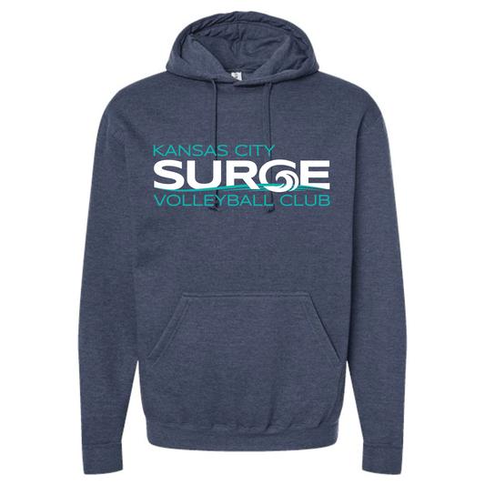 Surge Volleyball Adult Hoodie - Heather Denim