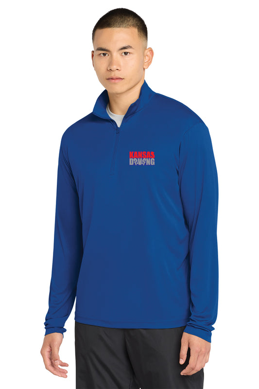 Unisex Royal 1/4 Zip with Embroidered Logo (Copy)